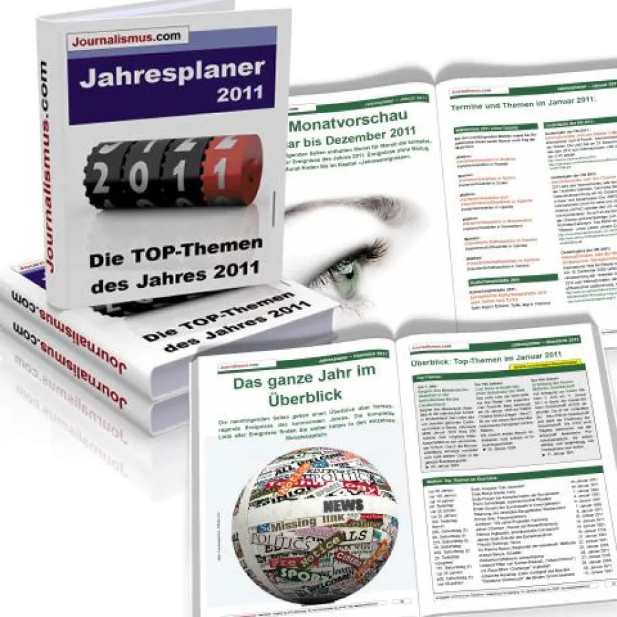 Terminvorschau 2011: mehr als 2.300 Top-Ereignisse bieten Stoff und Anregung für eine schier unbegrenze Themenfülle.