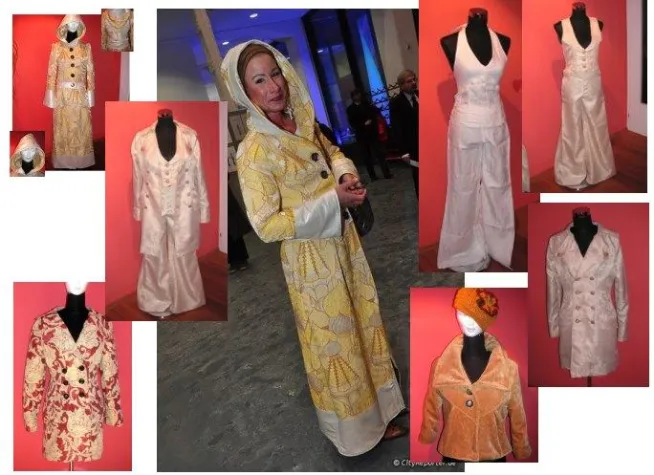 Bild: Recycling fashion - oder: Wenn der Vorhang zum Mantel wird