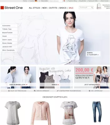 Bild: Street One Onlineshop erhält Webby Award Ehrung