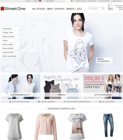 Bild: Street One Onlineshop erhält Webby Award Ehrung