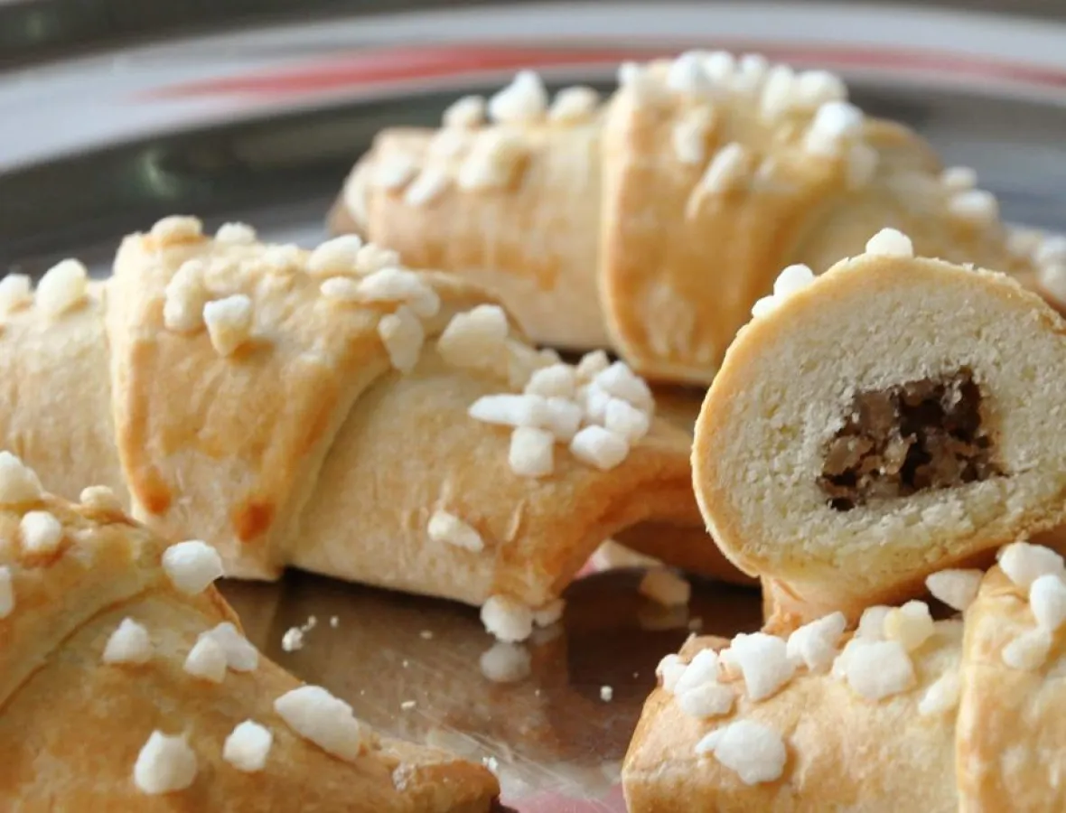 Shortcrust Mürbeteig Croissants