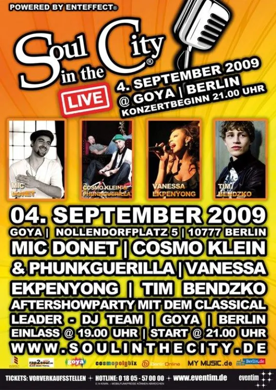 Soul in the City LIVE Plakat