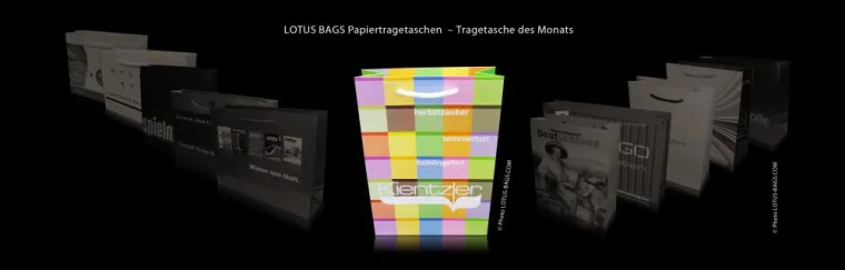 Bild: LOTUS BAGS Papiertragetaschen – Tragetasche des Monats "Kientzler"