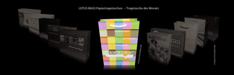 LOTUS BAGS Papiertragetaschen – Tragetasche des Monats "Kientzler" Bild: LOTUS BAGS Papiertragetaschen – Tragetasche des Monats "Kientzler"