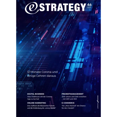 Bild: Ausgabe 01/2021 des eStrategy-Magazin steht zum kostenlosen Download bereit