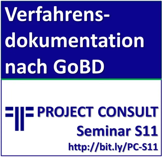 Bild: Verfahrensdokumentation nach GoBD erstellen und aktualisieren - 3. Seminar 2015
