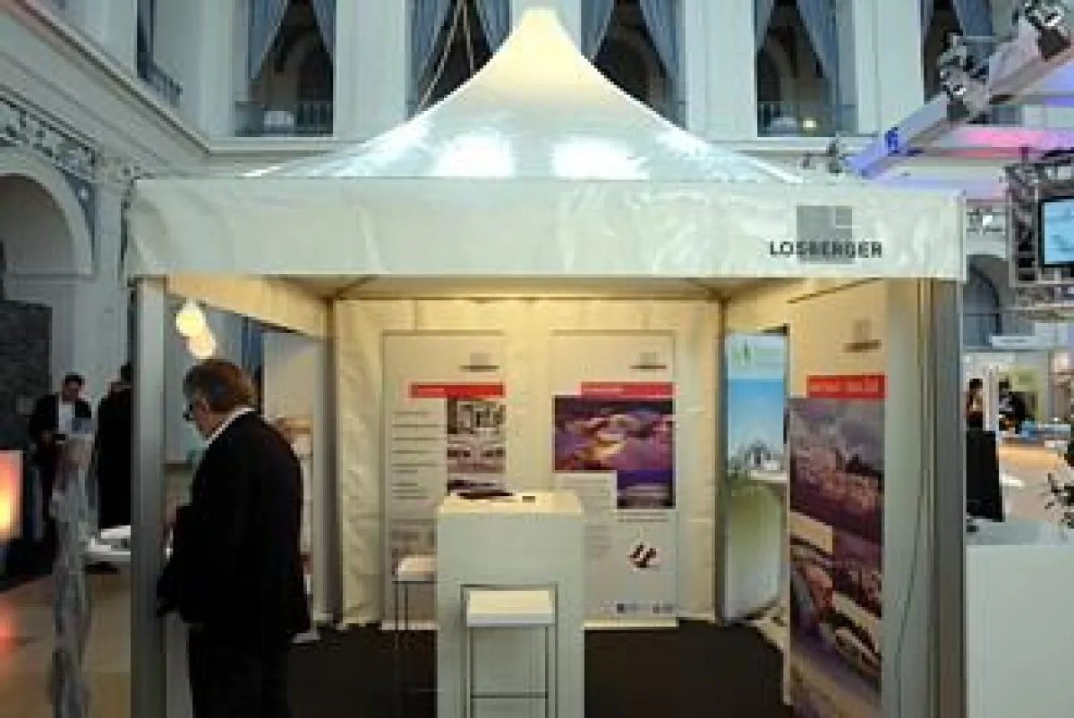 Der Pagodenstand von Losberger auf Hansevent