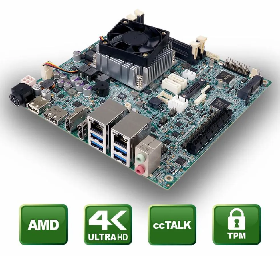 gKINO-DMF – Mini-ITX CPU Board mit AMD SoC