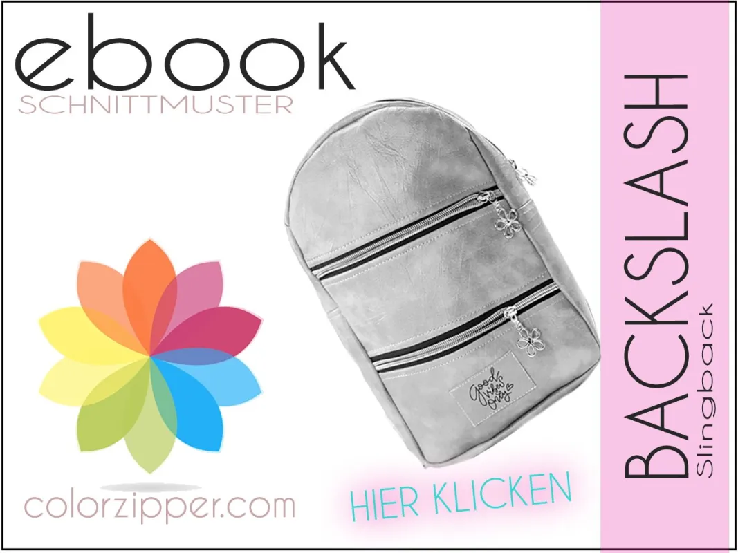 Colorzipper Schnittmuster Tasche Backslash (© Colorzipper)