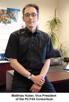 Bild: Matthias Huber ist neuer stellvertretender Vorsitzender des PC/104-Konsortiums