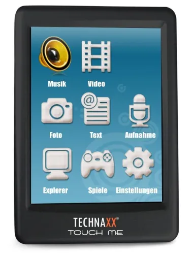 Bild: Technaxx Touch Me - MP3- & MP4-Player mit großem Touchscreen
