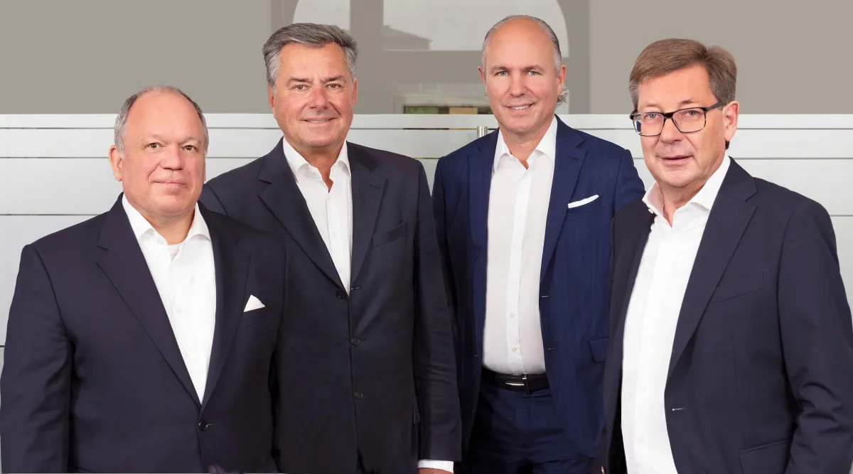 (v.l.n.r.) Frank-Peter Martin, Stephan Ziegler, Christoph Lieber, Matthias Habbel (© Habbel, Pohlig & Partner)