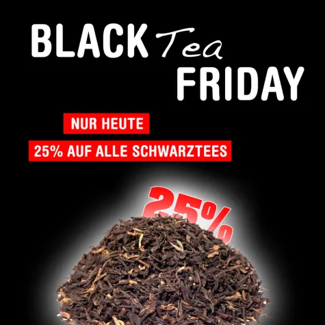 Black Tea Friday bei 1000tees - 25 Prozent auf alle Schwarztees Bild: Black Tea Friday bei 1000tees - 25 Prozent auf alle Schwarztees