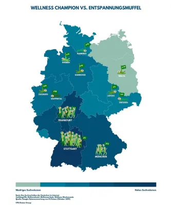 Bild: Reiseranking Wellness Tourismus Deutschland: Stuttgarter haben beim Relax-Urlaub die Nase vorn