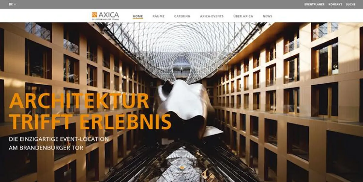 Die AXICA mit neuer Website