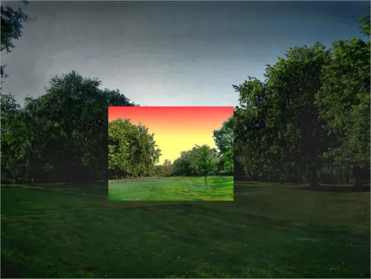 Bild: Videoprojektion im Kleinen Tiergarten: Sunrise @ Sunset