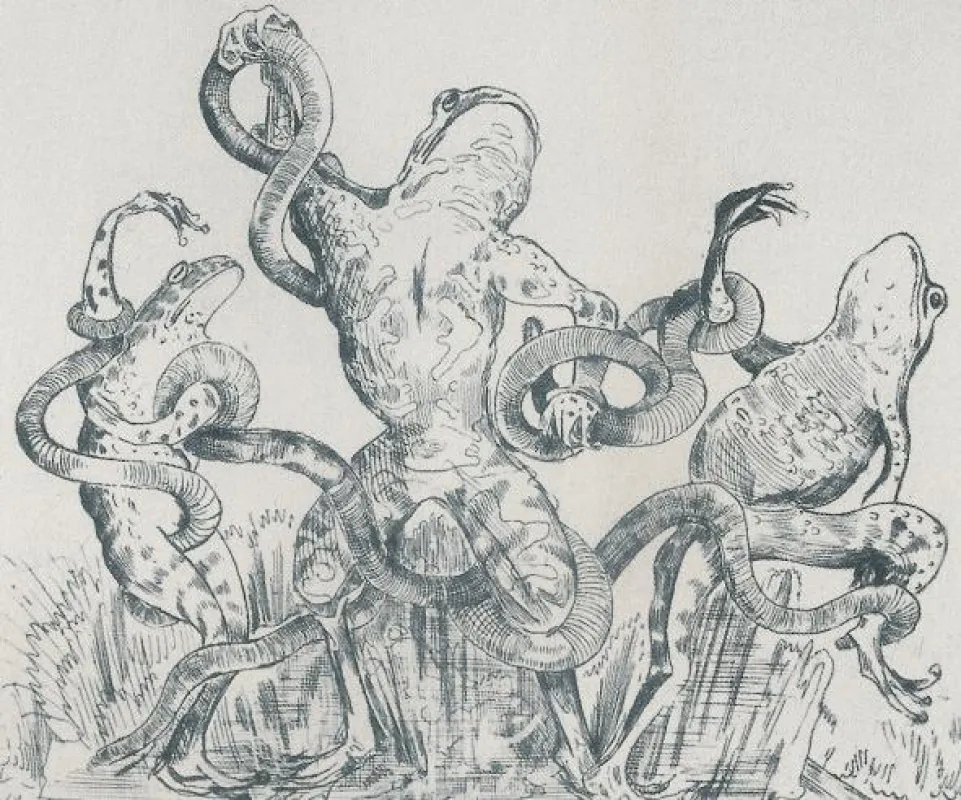 Radierung von Wilhelm Höpfner, 1939