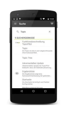 Bild: DOCUFY ermöglicht mit TopicPilot mobilen Zugriff auf Technische Dokumentation und themenbezogene Facettensuche