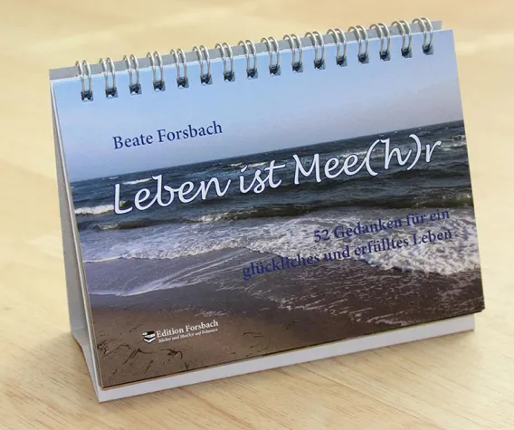 Bild: Aufsteller "Leben ist Mee(h)r" - 52 Gedanken für ein glückliches und erfülltes Leben