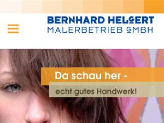 Bild: Bernhard Helgert Malerbetrieb mit neue mobiler Website