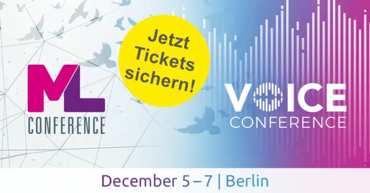 Bild: ML Conference und Voice Conference 2018 – die große 2-in-1-Konferenz kommt im Dezember nach Berlin