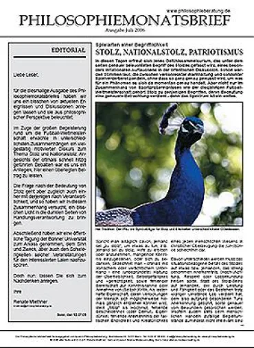Bild: Kostenloser Monatsbrief für Philosophie: Ausgabe Juli jetzt erhältlich
