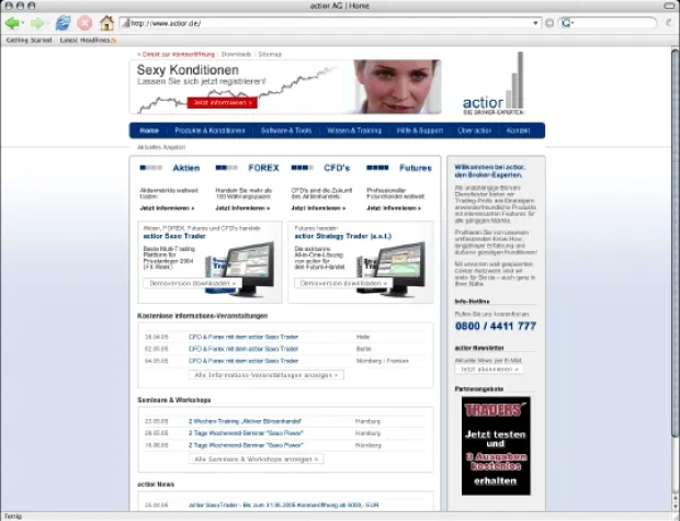 Bild: actior ist mit neuem Gesicht online