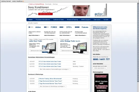 actior ist mit neuem Gesicht online Bild: actior ist mit neuem Gesicht online