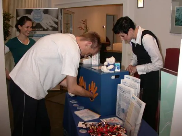 Bild: Aktionstag "Saubere Hände" in der Emma Klinik Seligenstadt