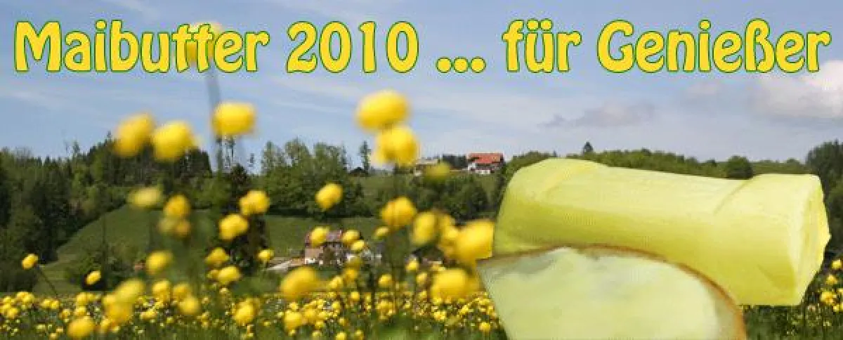 Maibutter aus frischer Rohmilch, produziert wird nach altem überliefertem Handwerk