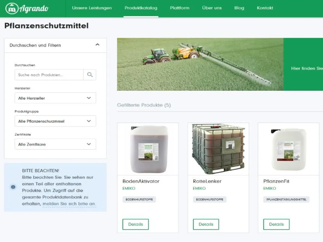 Einige Produkte von EMIKO auf Agrando