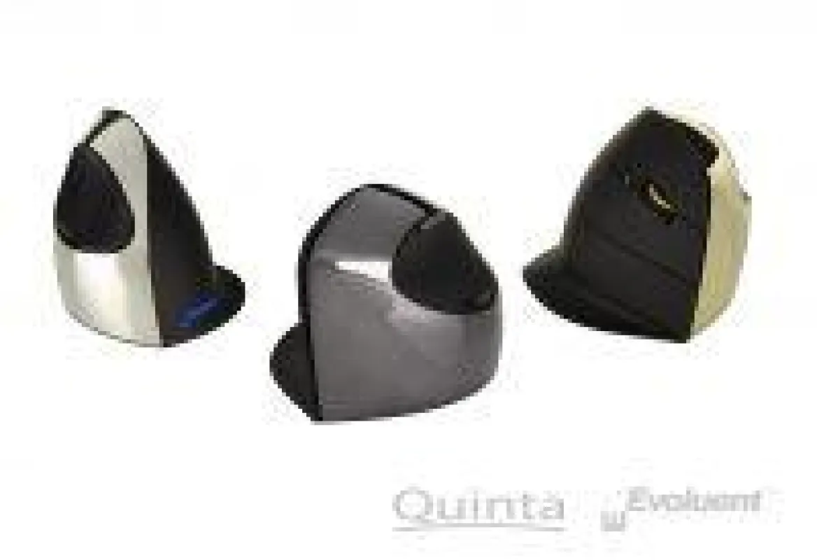 Die patentierte Form der Evoluent Vertical Mouse C unterstützt die Hand in ihrer aufrechten Haltung und lindert so Schmerzen.