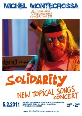 Bild: Michel Montecrossa gastiert mit 'Solidarity New Topical Songs Concert' in Gauting
