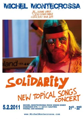Bild: Michel Montecrossa gastiert mit 'Solidarity New Topical Songs Concert' in Gauting