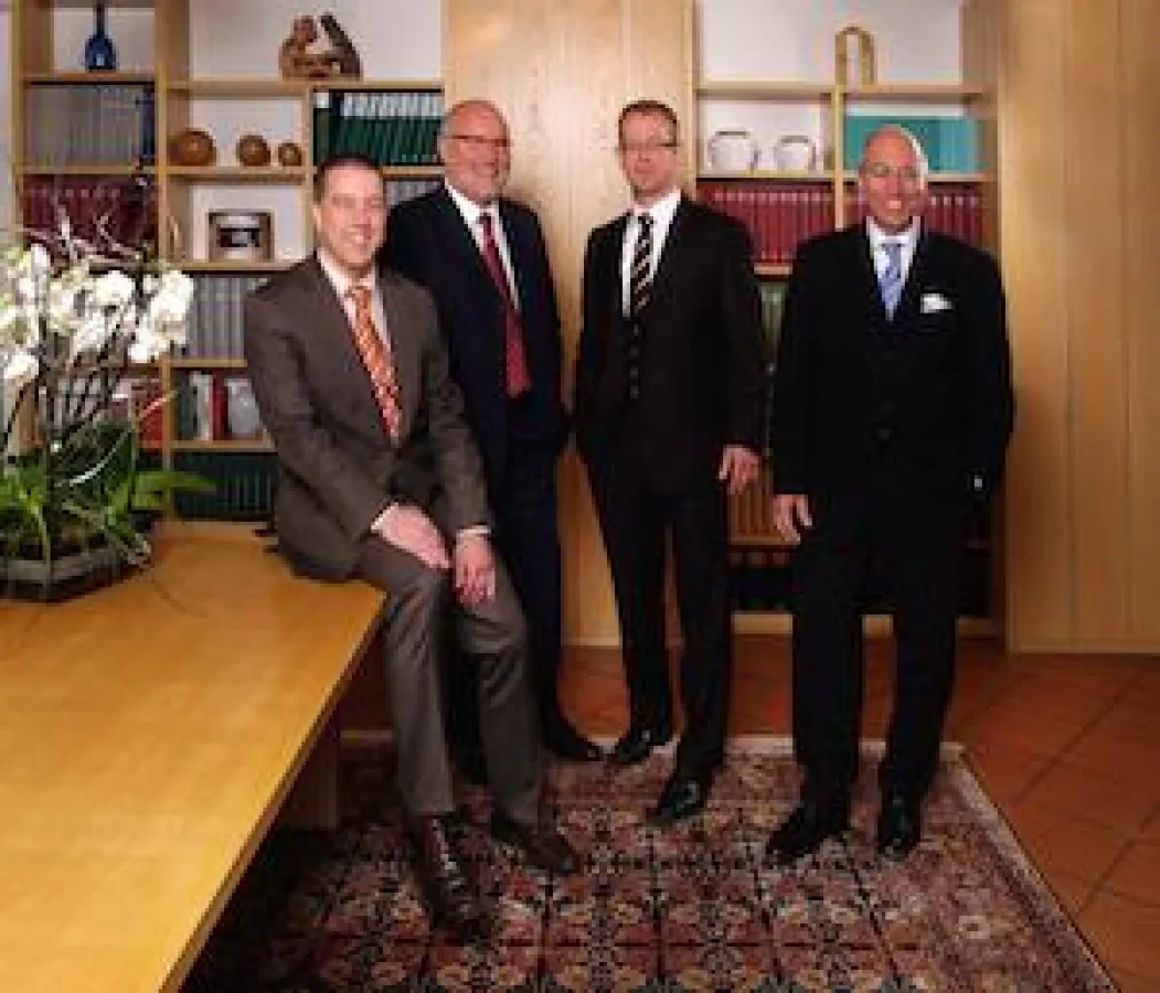 Die Steuerberater Andreas Bartkowski, Hubert Schnitzler, Joachim Köllmann und Frank Kirsten (v.l.)