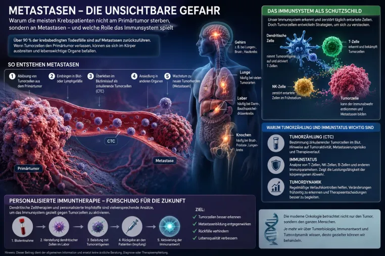 Bild: Metastasen: Warum das Immunsystem im Kampf gegen Krebs eine entscheidende Rolle spielt