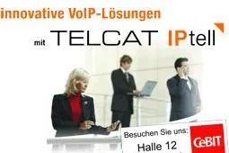 Bild: TELCAT präsentiert mit TELCAT IPtell die neuesten Voice-over-IP-Lösungen auf der CeBIT