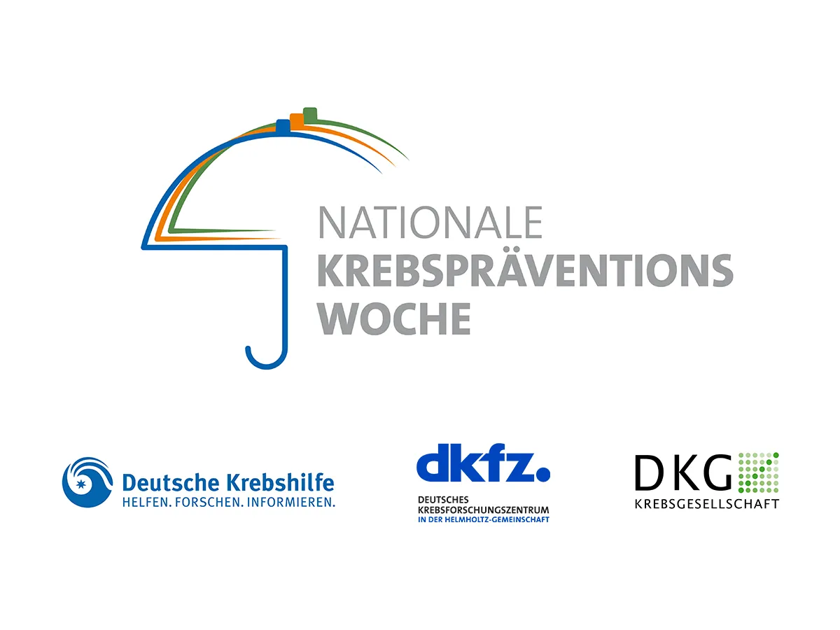 Logo der Nationalen Krebspräventionswoche (© Deutsche Krebshilfe/DKFZ/Deutsche Krebsgesellschaft)