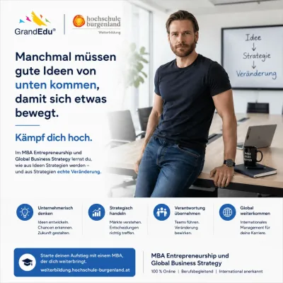 Bild: Gute Ideen müssen manchmal von unten kommen: Warum jetzt der MBA Entrepreneurship & Global Business Strategy