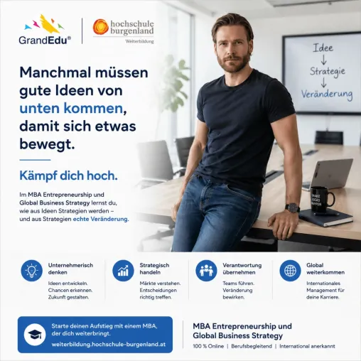 Bild: Gute Ideen müssen manchmal von unten kommen: Warum jetzt der MBA Entrepreneurship & Global Business Strategy
