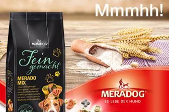 Bild: Neue Hundekekse von Meradog 'Fein gemacht' sind die ideale Belohnung für vierbeinige Feinschmecker
