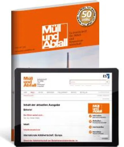 Bild: Die Fachzeitschrift »Müll und Abfall« wird 50!