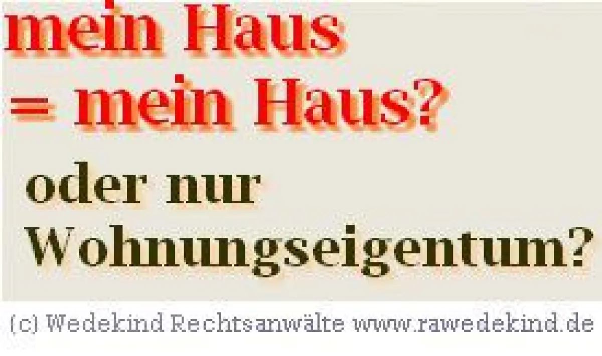 Real geteilt = Alleineigentum oder nur Wohnungseigentum?