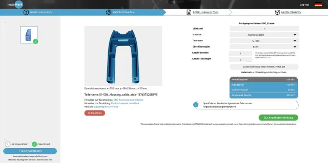 Bild: Agile Produktentwicklung und schnelle Entwicklungszyklen durch Online-Beschaffung von CNC-Frästeilen.