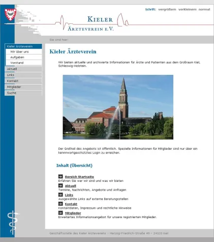 Bild: Barrierearmes Internetangebot für Kieler Ärzte und Patienten