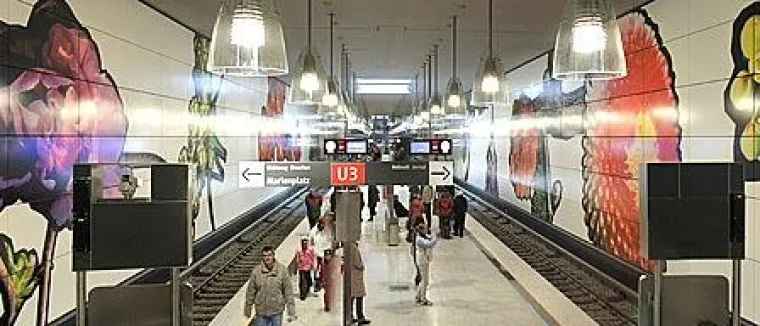 Bild: Kunst am Bau - Kunst in der U-Bahn