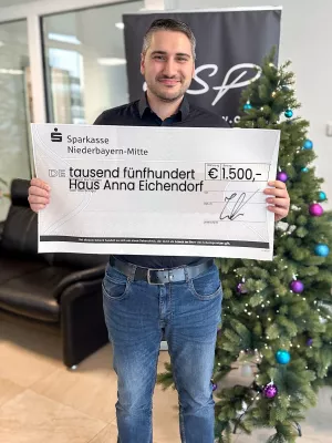 Bild: CSP GmbH & Co. KG setzt Zeichen für soziales Engagement:  1.500 Euro Spende für das Haus ANNA Kinderhospiz