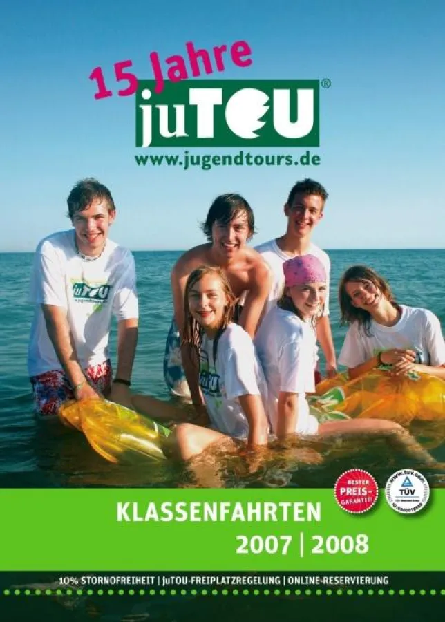 Die neuen Seiten von Jugendtours - Titelseite Katalog \