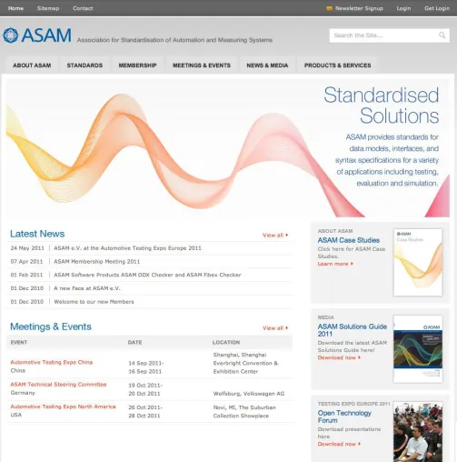 Bild: Relaunch Internet-Auftritt ASAM