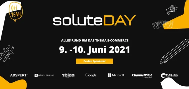 solute GmbH veranstaltet soluteDAY am 09. und 10.06.2021 mit namhaften Speakern Bild: solute GmbH veranstaltet soluteDAY am 09. und 10.06.2021 mit namhaften Speakern